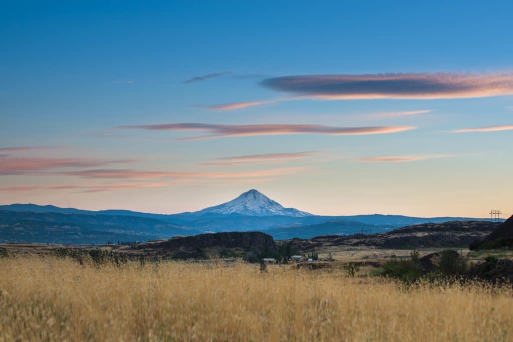 Mountain, Mt Hood, Sunset, Pacific Northwest, North America